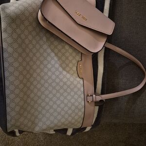 Nine West Blush and Taupe Tote Bag